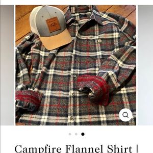 Maroon bell outdoor flannel